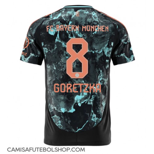 Camisa de time de futebol Bayern Munich Leon Goretzka #8 Replicas 2º Equipamento 2024-25 Manga Curta